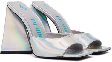 Tøj The Attico Attico Devon Heeled Sandals Metalisk | 231WS000 L062, 3