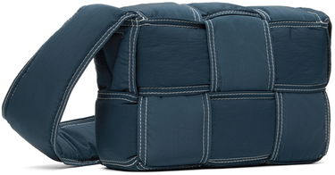 Skuldertaske Bottega Veneta Bottega Veneta Small Padded Tech Cassette Bag Blå | 795675 V4GT1 3493, 2