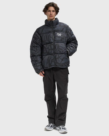 Puffer jakke By Parra Broken FTP Patterned Puffer Jacket Sort | 54350, 1