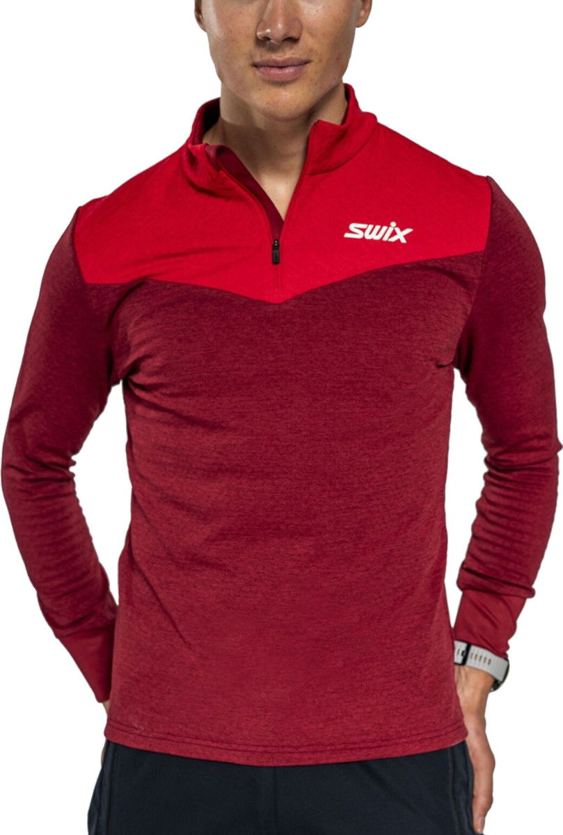 Sweatshirt SWIX Dynamic Midlayer Half Zip Pullover Rød | 10079-23-94306, 0
