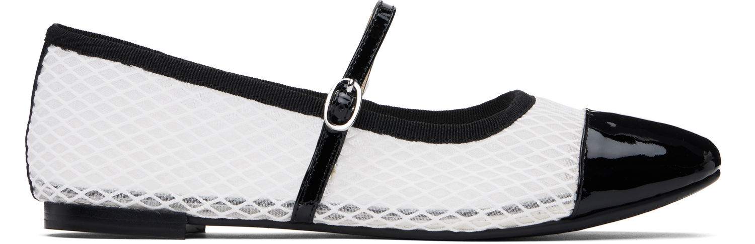 Skopleje Repetto Repetto Georgiana Mesh Mary-Jane Ballerina Flats Sort | V4222VGMESH, 0