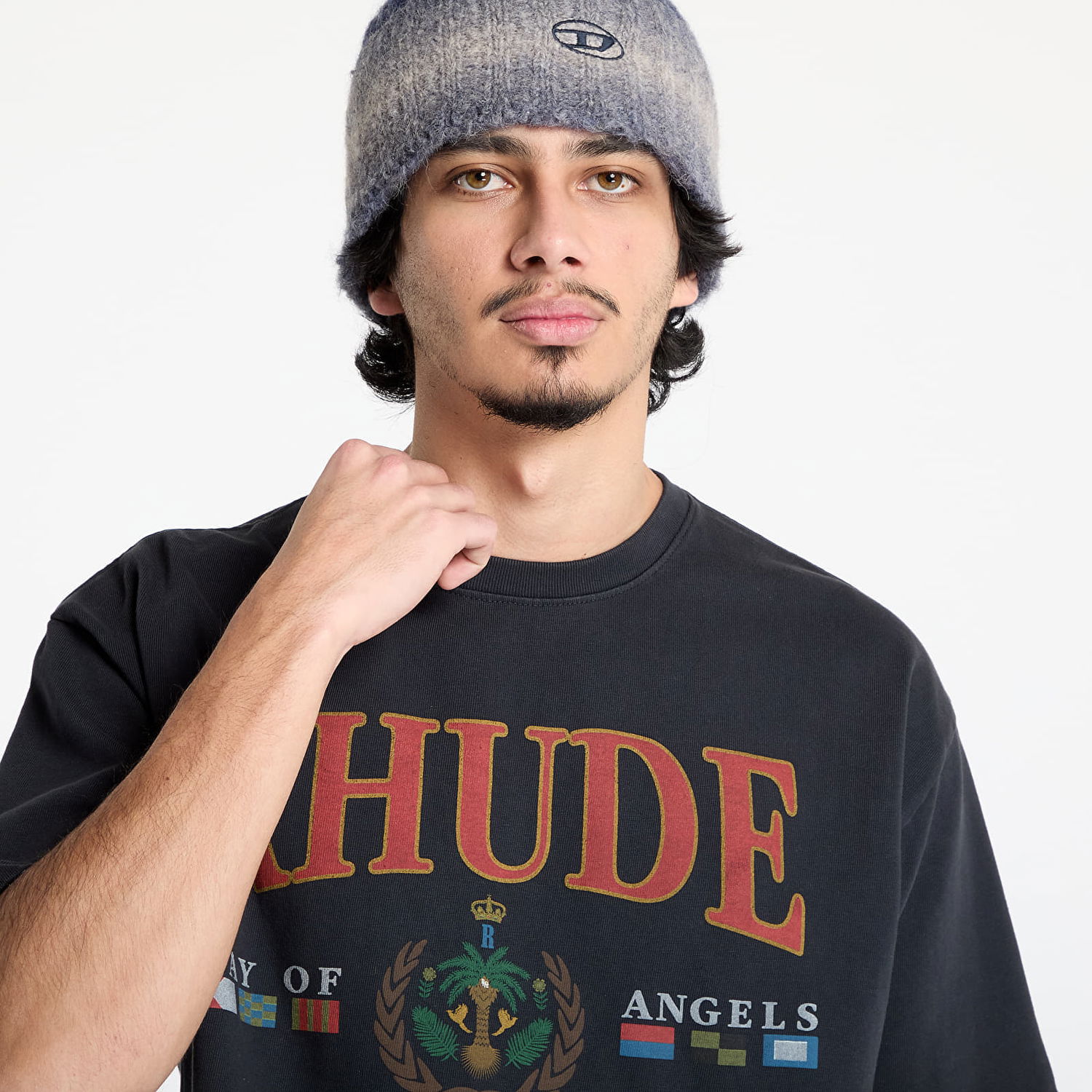T-shirt Rhude Rhude Bay Of Angels Yacht T-Shirt Sort | RHPS25TT010122306, 1