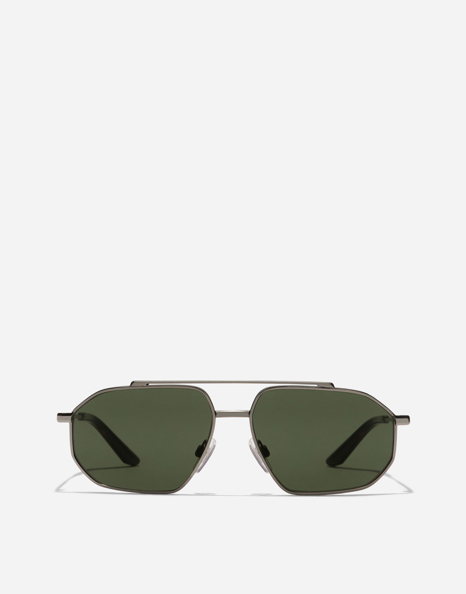 Solbriller Dolce & Gabbana Metal Classic Geometric Double Bridge Sunglasses Metalisk | VG2328VM4719V000, 0