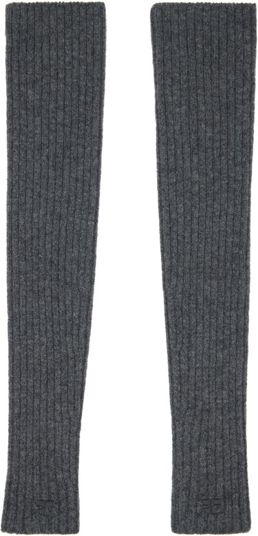 Handsker Courrèges Courrèges Ribbed Wool Arm Warmers Grå | 324MGT021FI0062, 0