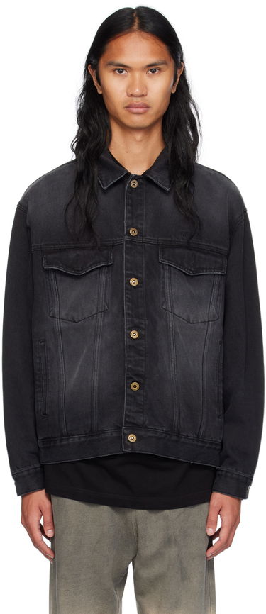 Jakke We11done Denim Jacket Sort | WD-DJ2-24-364-U-BK, 0