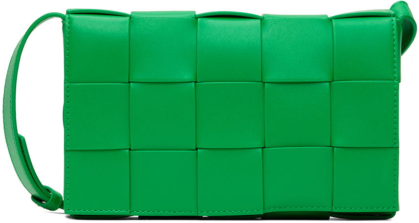 Skuldertaske Bottega Veneta Bottega Veneta Cassette Medium Shoulder Bag Grøn | 708768 VB1K0, 0