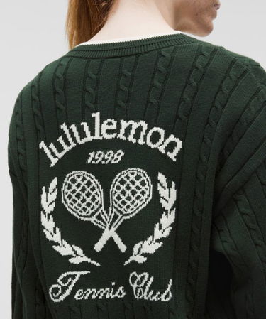 Sweater lululemon Cable-Knit Tennis Cardigan Grøn | prod20001107, 4