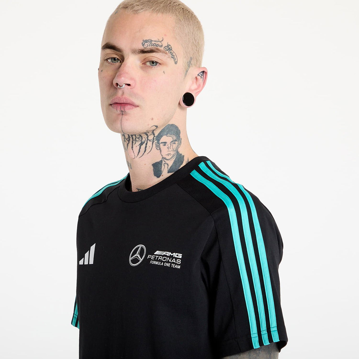 T-shirt adidas Performance Mercedes - AMG Petronas Formula One Team DNA T-Shirt Sort | JV5425, 1