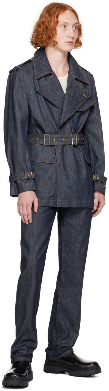 Jeans Helmut Lang Slim Jeans Mørkeblå | O02DM202, 3