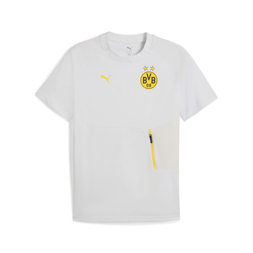 T-shirt Puma Borussia Dortmund PUMATECH Men's Training T-Shirt with Pocket Hvid | 781692_18