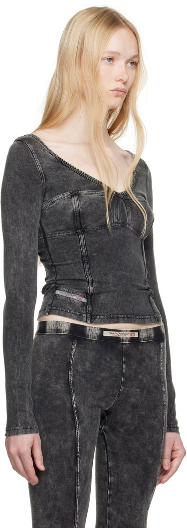 Nederdel Diesel Diesel T-Elin Long Sleeve Top Grå | A16595 0NJBJ, 4