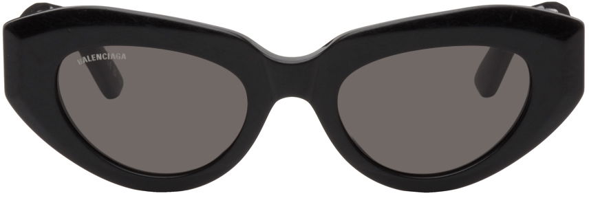 Solbriller Balenciaga Black Rive Gauche Cat Sort | BB0236S-001, 0