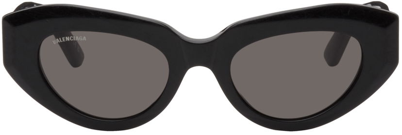 Solbriller Balenciaga Black Rive Gauche Cat Sort | BB0236S-001