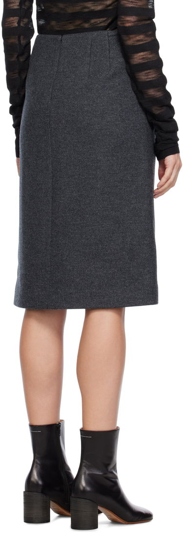 Nederdel We11done We11done Vented Miniskirt Grå | WD-SK3-23-253-W-DG, 2