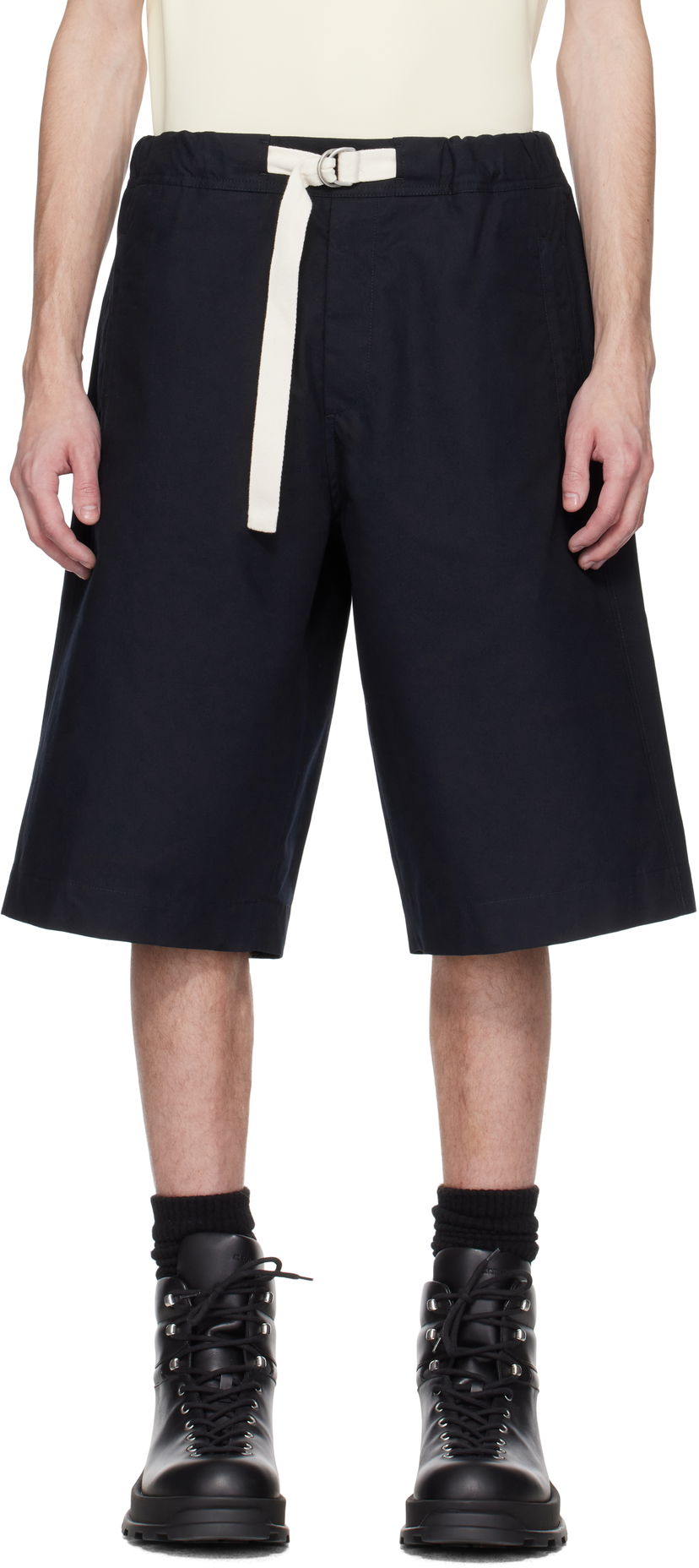 Shorts Jil Sander Jil Sander Organic Cotton Bermuda Shorts Sort | J47KA0263_J45296