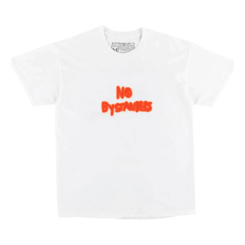 T-shirt Cactus Jack by Travis Scott Travis Scott No Bystanders T-Shirt Hvid | TC-312