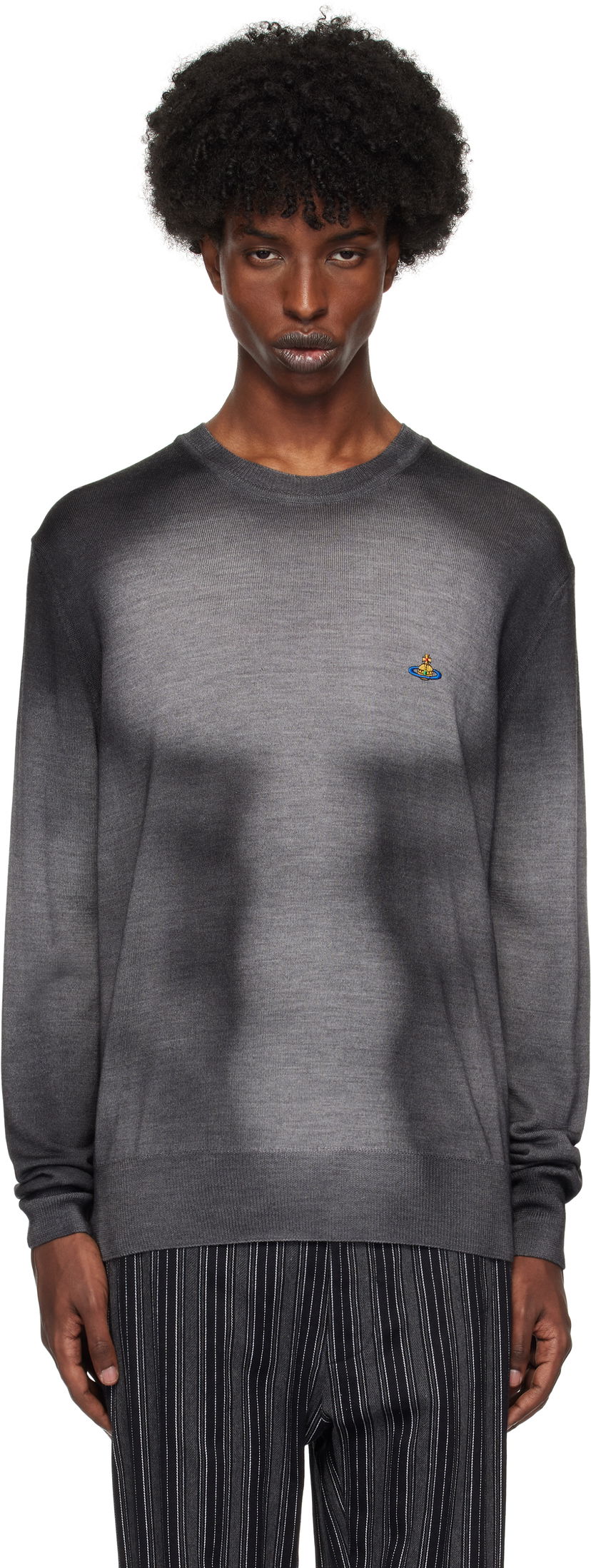 Sweater Vivienne Westwood Round Neck Sweater Grå | 2701001Z-Y002V-