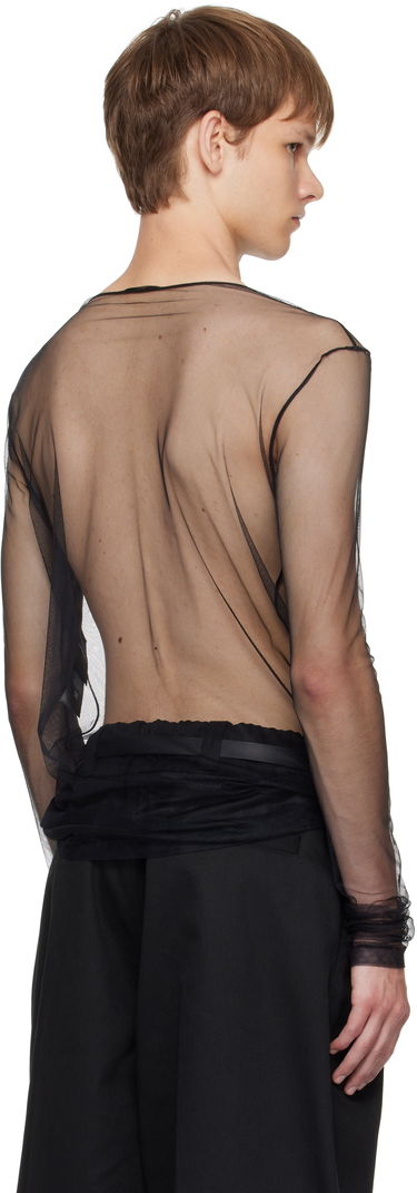 T-shirt Ann Demeulemeester Ann Demeulemeester 'Angel Divine' Sheer Long Sleeve T-Shirt Sort | B0013163-FA585-099, 2