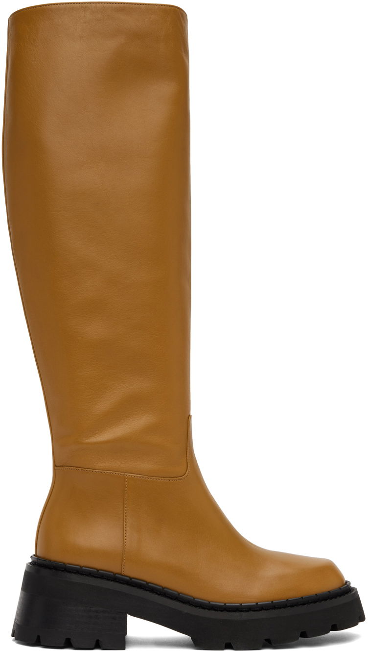 Tøj BY FAR BY FAR Russel Knee-High Boots Brun | 22FWRUSDPNBSSP