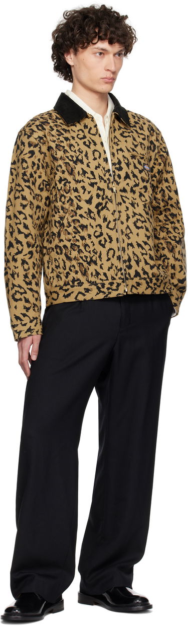 Jakke WACKO MARIA WACKO MARIA x Dickies Leopard Print Work Jacket Beige | 25SS-WMO-DC03, 3