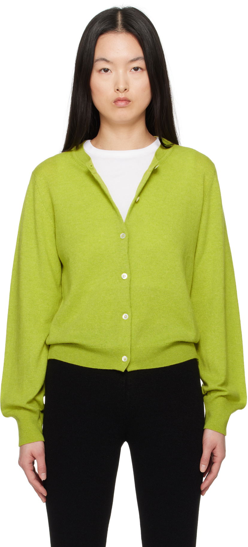 Sweater &Daughter &Daughter Enya Cashmere Cardigan Grøn | CH04635