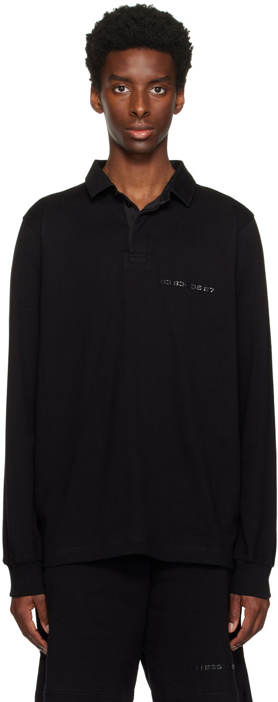 Polo skjorte VETEMENTS Bonded Long Sleeve Polo Sort | VL16TO100B