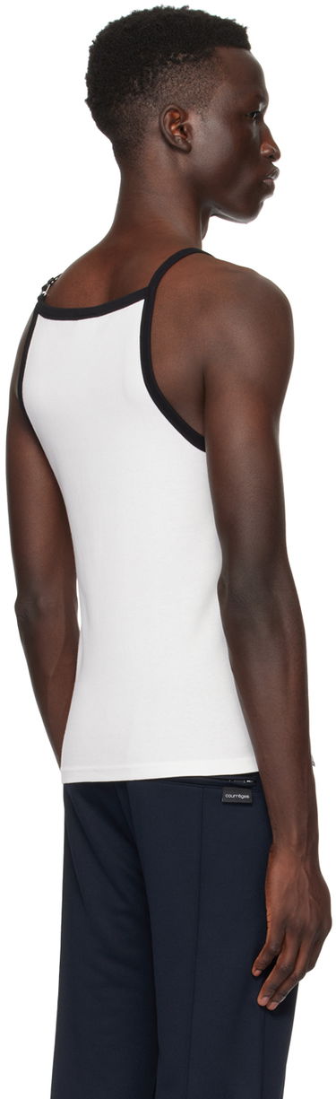 Tanktop Courrèges Courrèges Buckle Detail Tank Hvid | 124JDE068JS0070, 2