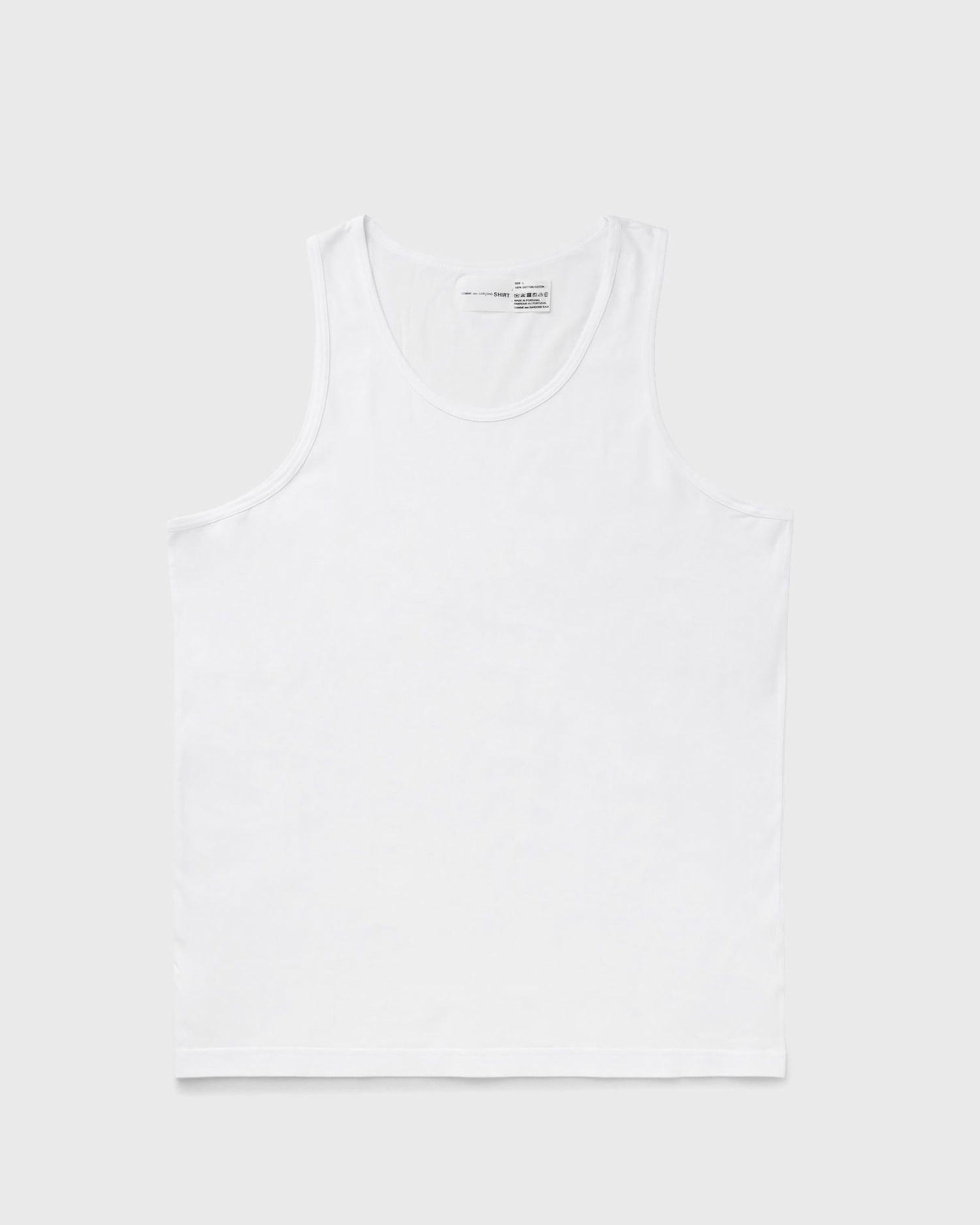 Tanktop Comme des Garçons Sleeveless T-Shirt Hvid | FZ-T911-PER-4, 1