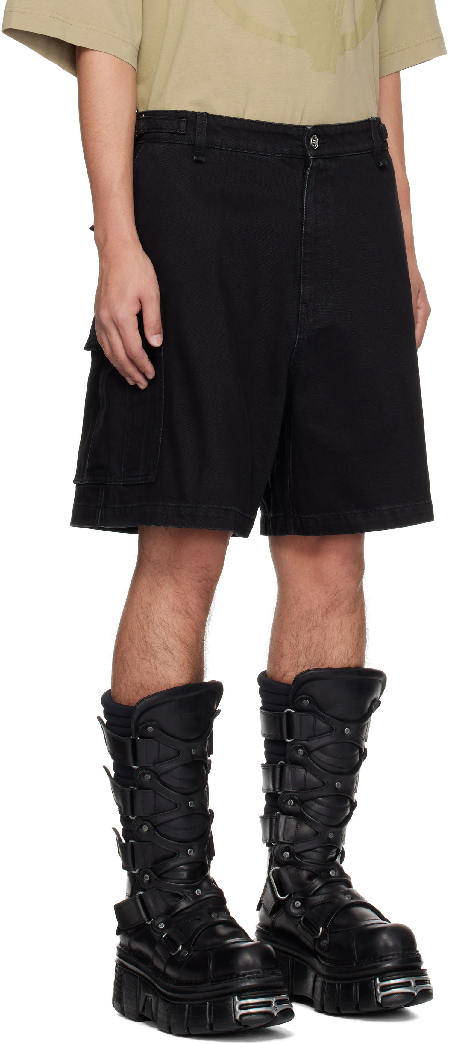 Shorts VETEMENTS VETEMENTS Cargo Shorts Sort | UA66SS520B, 1