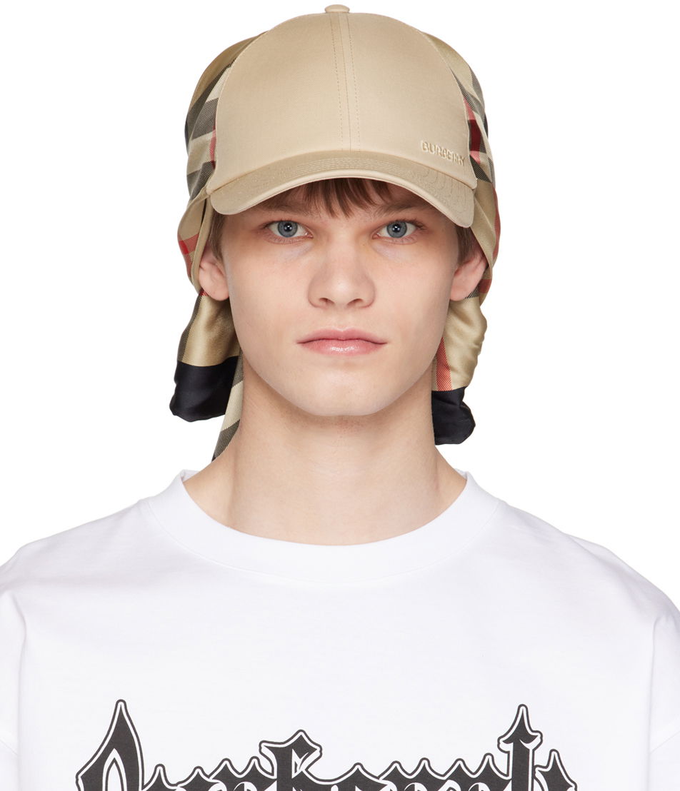 Tørklæde Burberry Scarf Tie Cap Beige Beige | 8069219, 0
