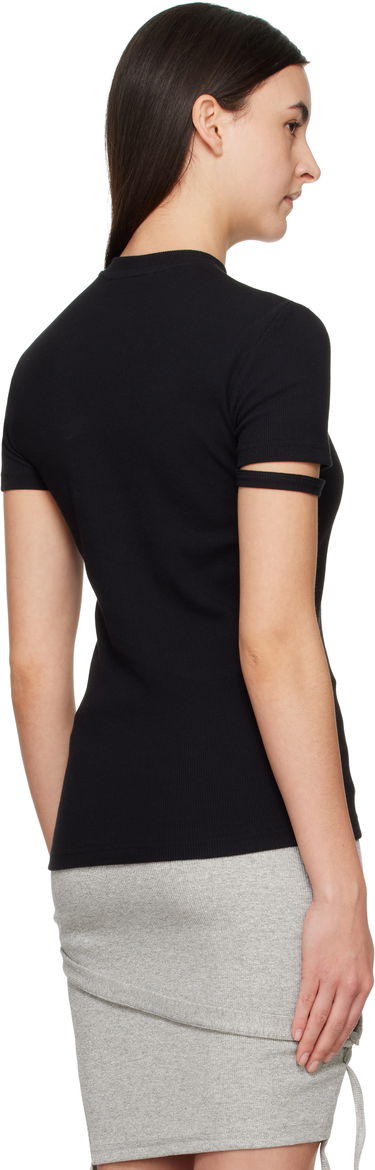 T-shirt Ottolinger Ottolinger Rib Knit T-Shirt Sort | 10410090401, 2