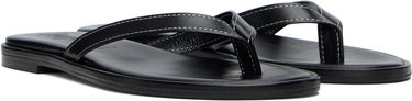Tøj Aeyde Aeyde Melody Leather Toe-Post Flip-Flops Sort | A11-FS-FDMR08FL191-SS25-800-007, 3