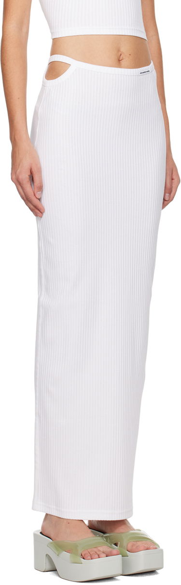 Nederdel Alexander Wang Alexander Wang Cutout Maxi Skirt Hvid | 4CC1245057, 1