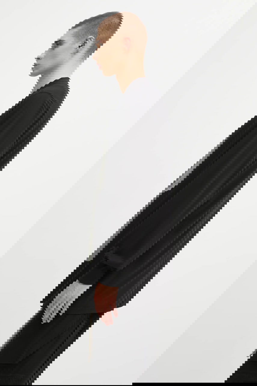 T-shirt Rick Owens Rick Owens DRKSHDW Jumbo Long Sleeve T-Shirt with Print Sort | DU02E7261.RNEP1, 1