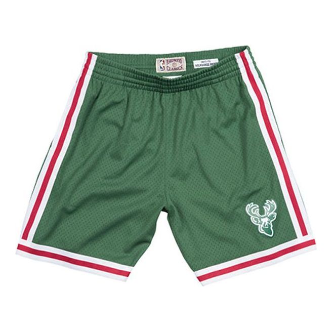 Shorts Mitchell & Ness Mitchell & Ness NBA Swingman Shorts Milwaukee Bucks Grøn | SMSHGS18240-MBUDKGN71