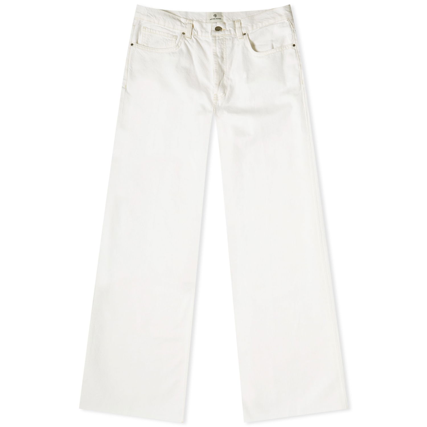 Jeans Anine Bing Hugh Ivory Wide Leg Jeans Hvid | A-06-7135-170, 0