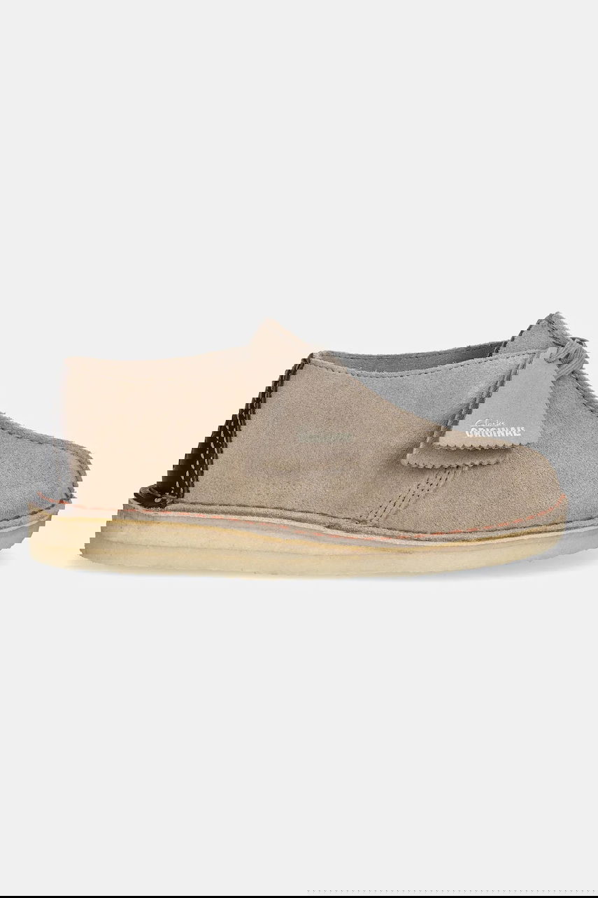 Sneakers og sko Clarks Originals Desert Trek Suede Flat-Heel Boots Beige | 26178464, 1