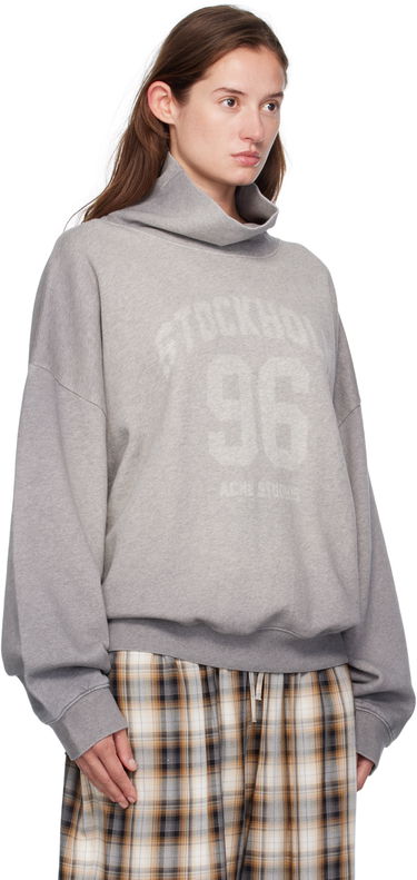 Sweater Acne Studios Acne Studios High-Neck Turtleneck Sweatshirt Grå | AI0166-, 1