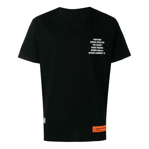 T-shirt HERON PRESTON Worker T-Shirt Sort | HMAA001S196320261088, 0