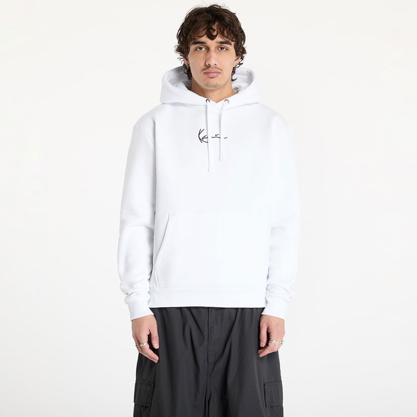 Sweatshirt Karl Kani Signature Hoodie Hvid | 6021239