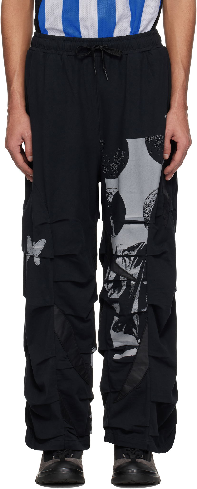 Cargo bukser Perks And Mini Perks and Mini Equinox Flower Cargo Trousers Sort | 80049
