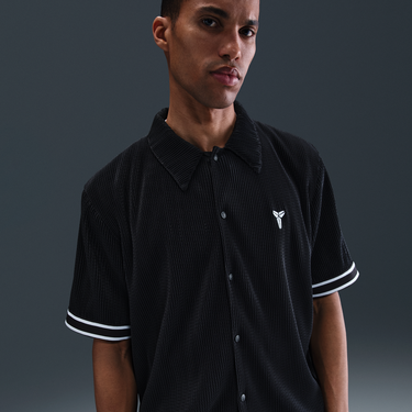 Skjorte Nike Kobe Pleated Short-Sleeve Basketball Top - Size: S Sort | IB0020-010, 0