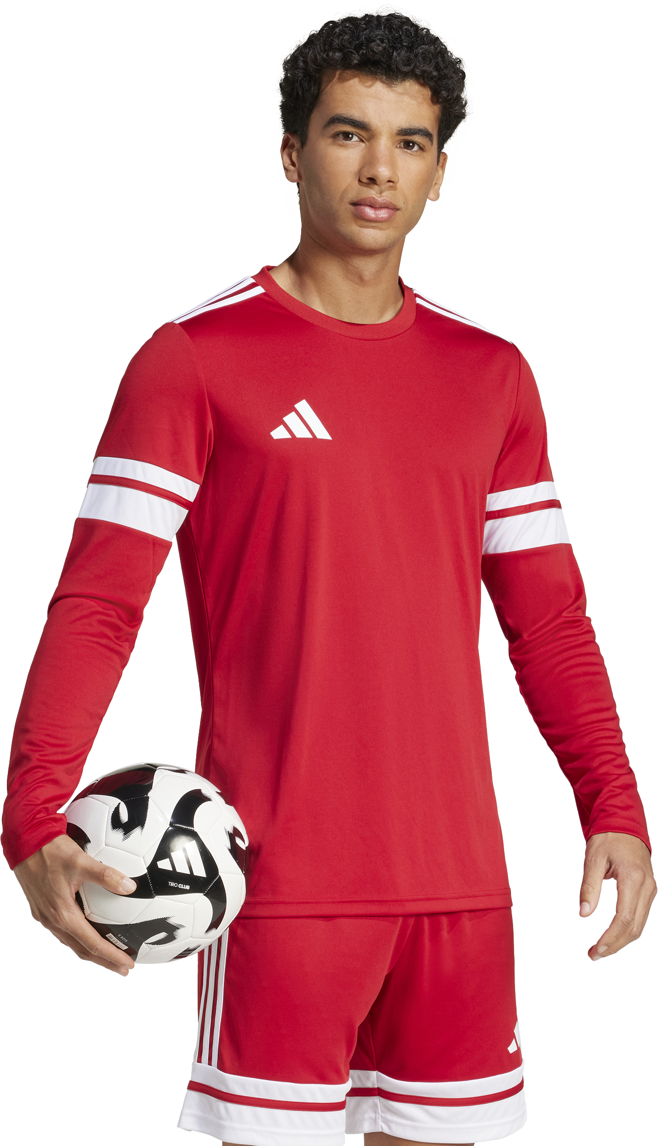 T-shirt adidas Performance Adidas Squadra 25 Long Sleeve Jersey Rød | je5297, 1