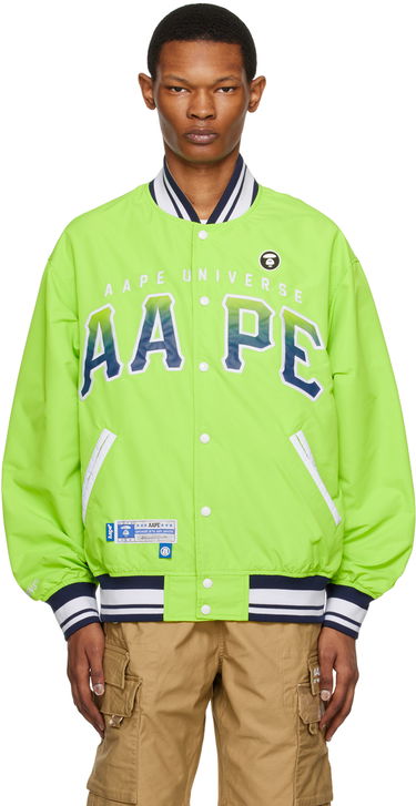 Bomberjakke AAPE by A Bathing Ape AAPE by A Bathing Ape Reversible Bomber Jacket Grøn | AAPLJM7581XXKGRN, 0