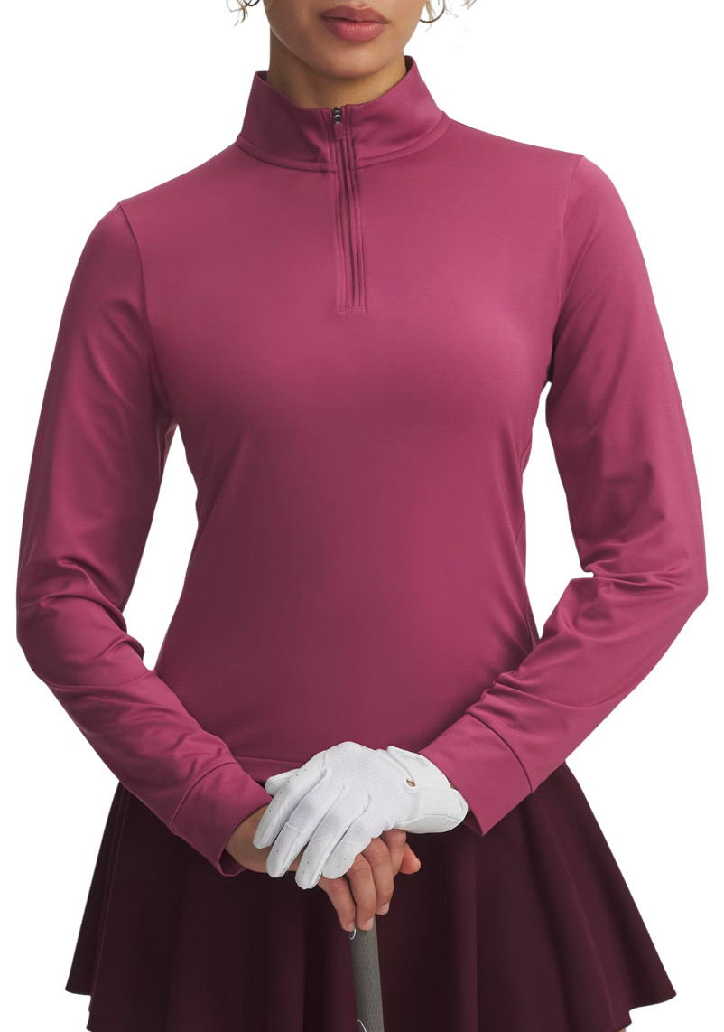 Sweatshirt Under Armour Drive 1/4 Zip Long Sleeve Mock Neck Pullover Bourgogne | 6003797-659