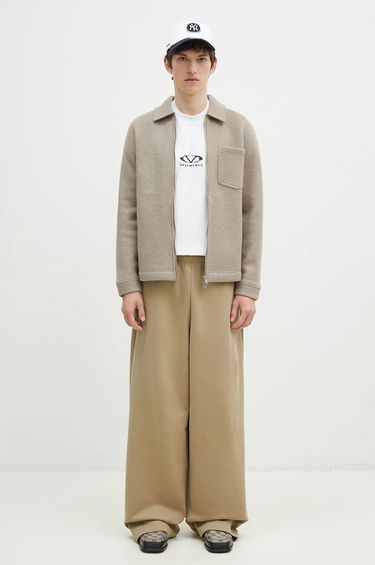 Jakke Samsoe Samsoe Wool Shirt Jacket Beige | M22400082, 4
