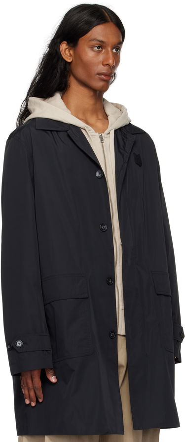 Frakker MAISON KITSUNÉ Maison Kitsuné Light Mac Coat Sort | OM02212WQ4044, 1