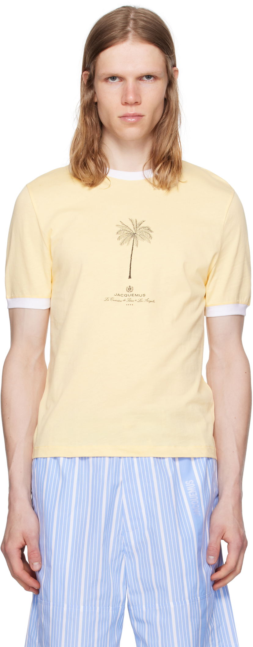 T-shirt Jacquemus Jacquemus 'The Venice' T-Shirt Gul | 25E255JS281-2463