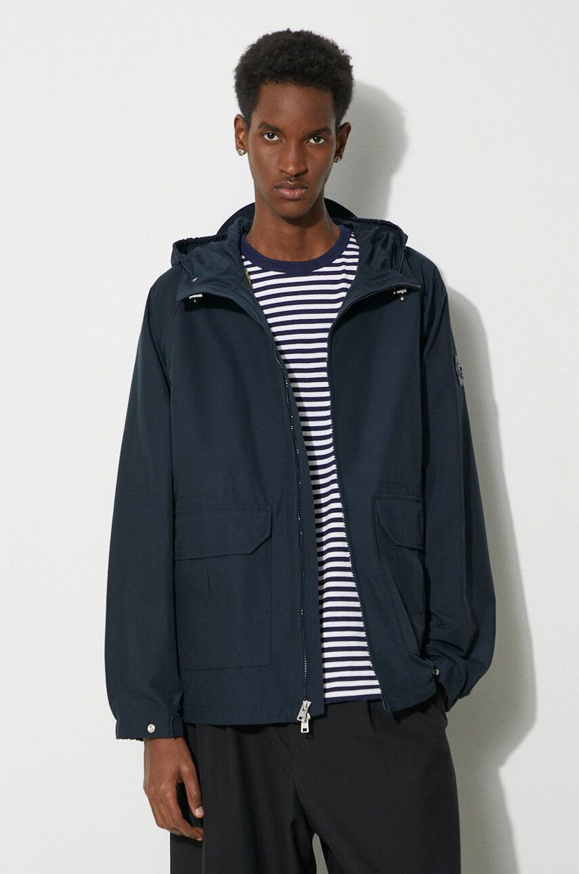 Vindjakke WOOLRICH Hooded Jacket Blå | CFWOOU0884MRUT3662