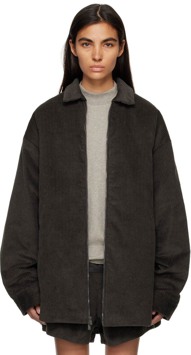 Bomberjakke Fear of God Shirttail Corduroy Relaxed-Fit Jacket Grå | 202BT224120F, 0